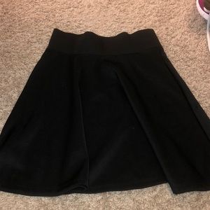 black skirt